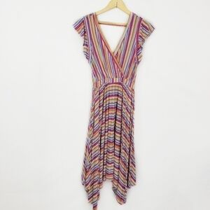 Modcloth small Striped Asymmetrical dress
